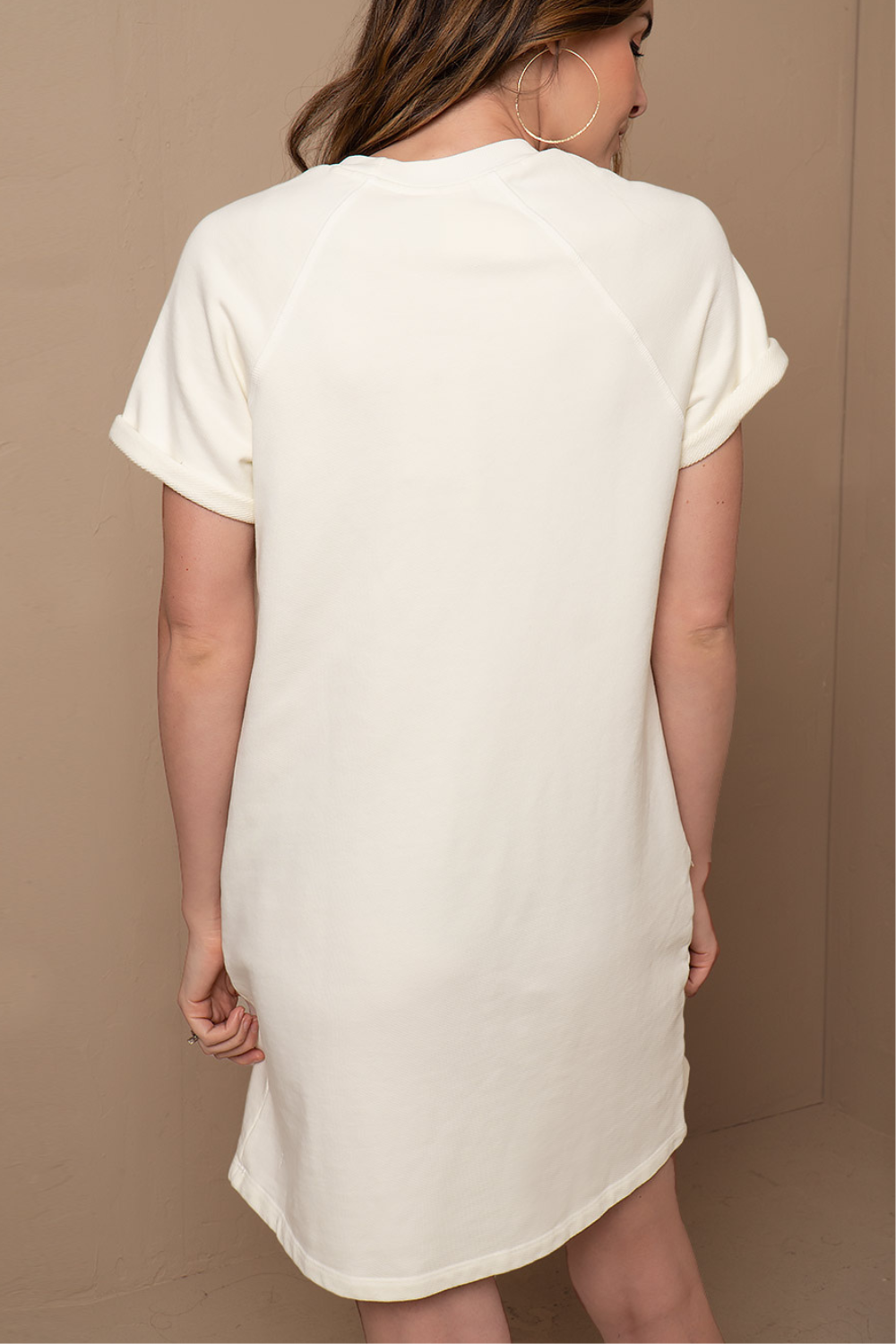 Short Sleeve Sweatshirt Dress