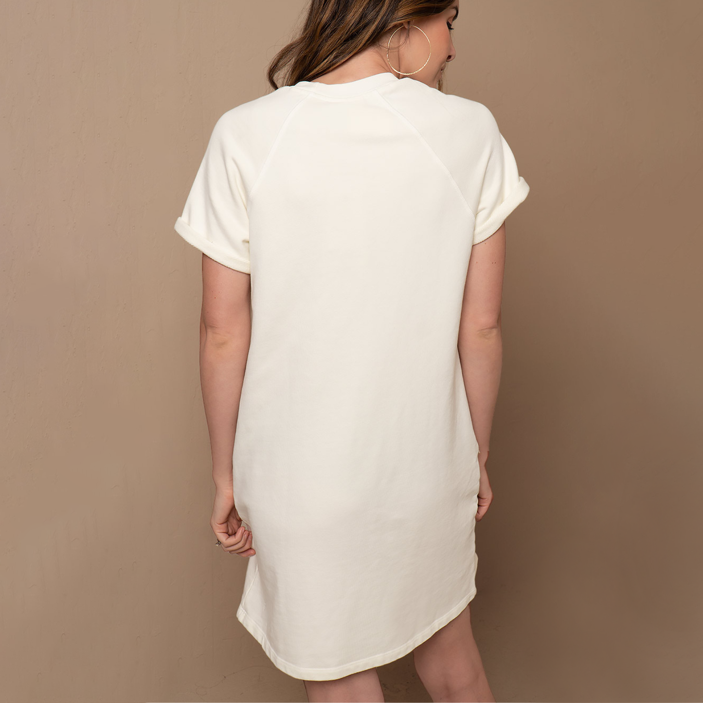 Short Sleeve Sweatshirt Dress