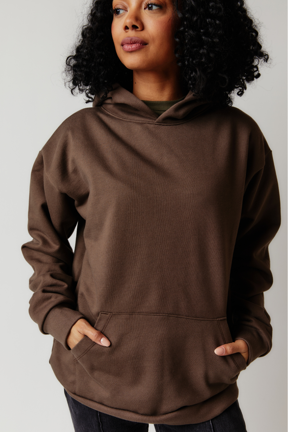 Slogan" Puff Printed Women's Extra Oversized Hoodie Blue