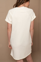 Short Sleeve Sweatshirt Dress
