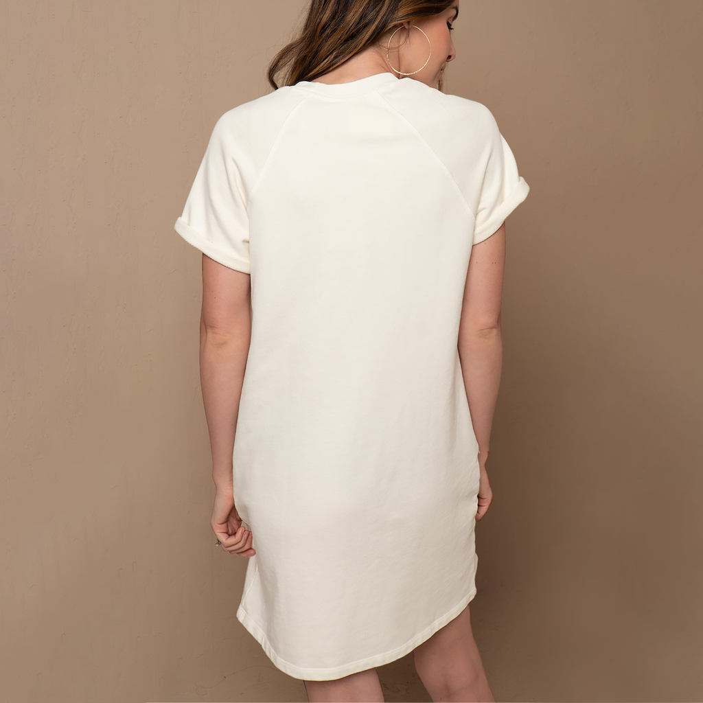 Short Sleeve Sweatshirt Dress