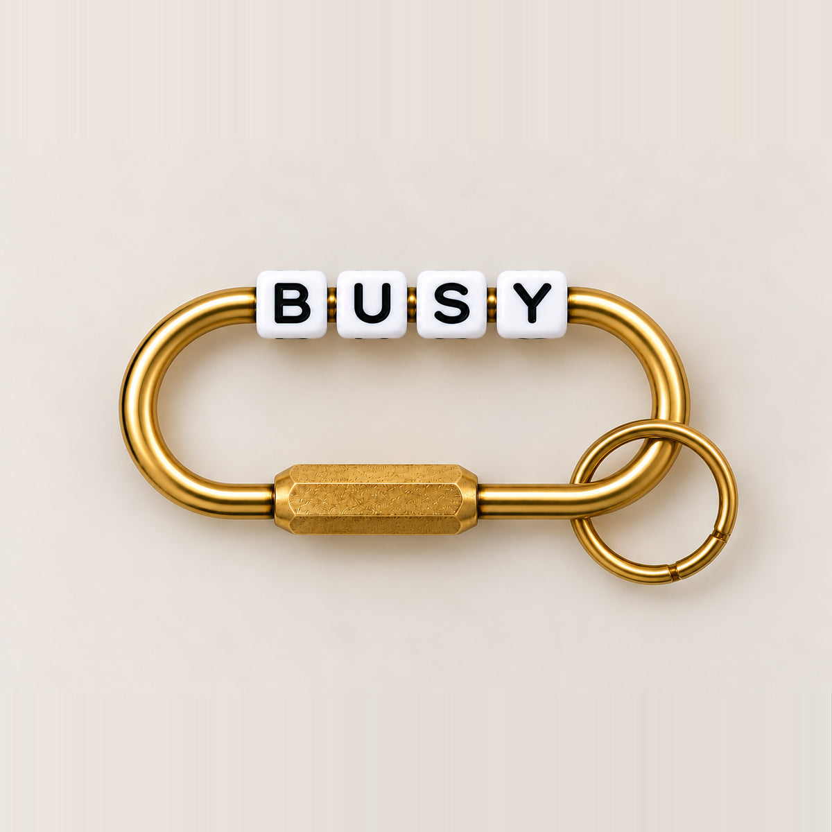 Freedom Busy Gold Bag Charm
