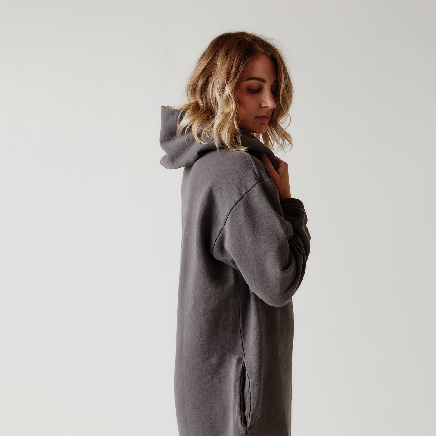 Hooded Sweatshirt Dress | American Luxury