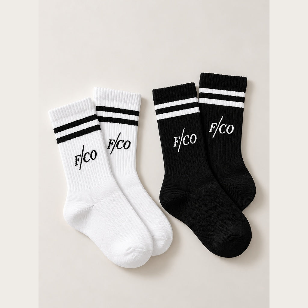 Limited Edition Black Cushioned Crew Socks