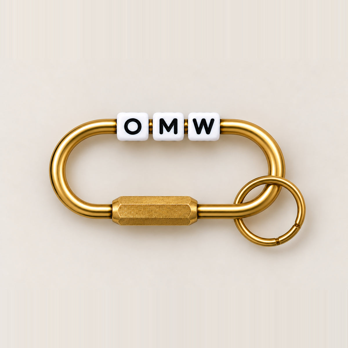 Freedom OMW Gold Bag Charm